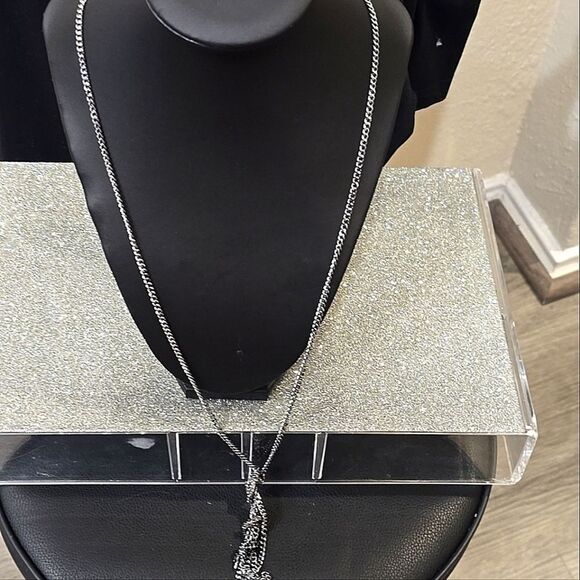 Simply Vera Vera Wang Silver Tone Snake Y Necklace - Picture 4 of 8